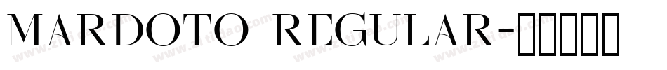 Mardoto Regular字体转换